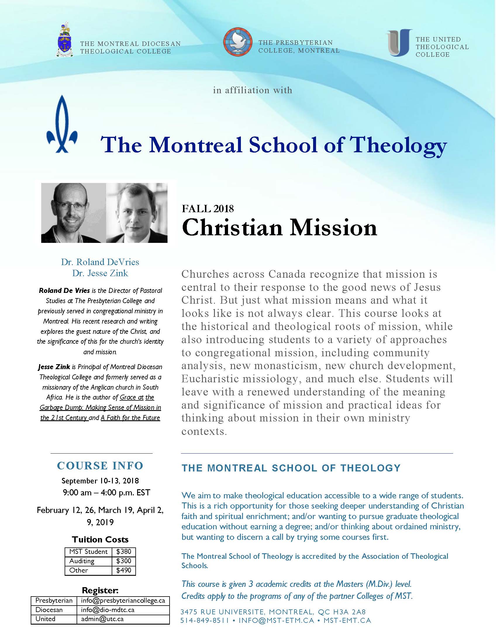 2018/2019 Course : Christian Mission